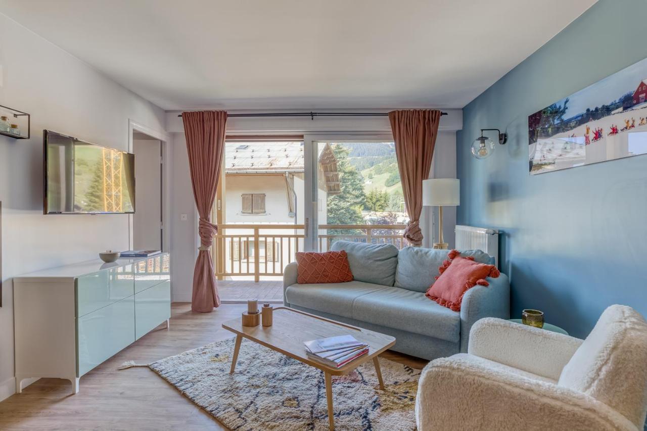 Rare ! Appartement Renove Dans Le Village Pieton De Megève Eksteriør billede